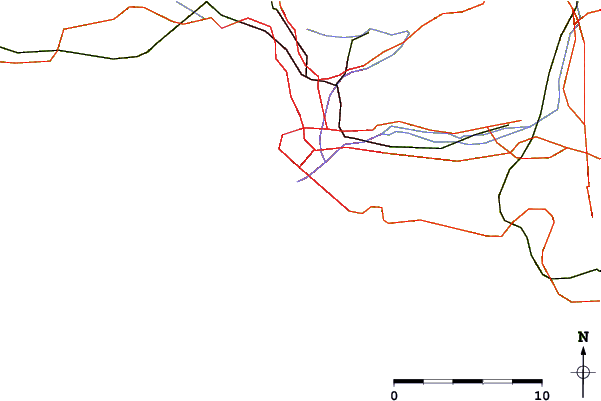 Roads and rivers around L'Escale Borely