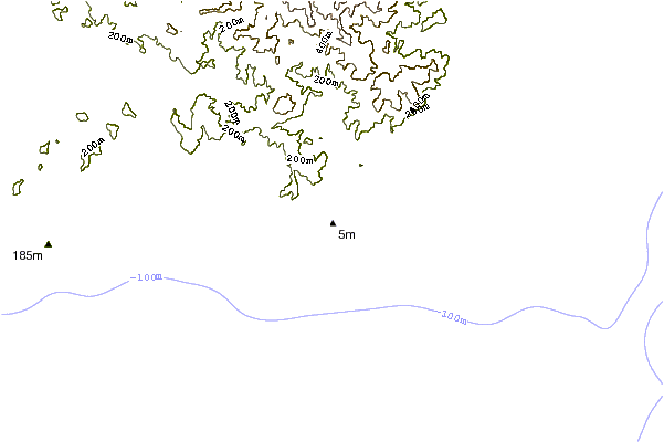 Shoreline around L'Isoletto