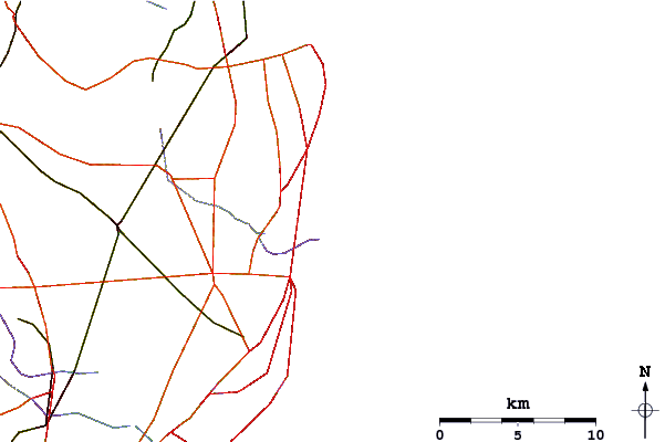 Roads and rivers around L Jetty