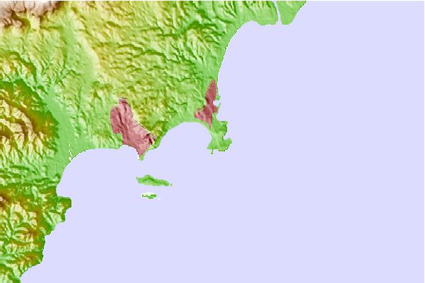 Surf spots located close to L'Olivette