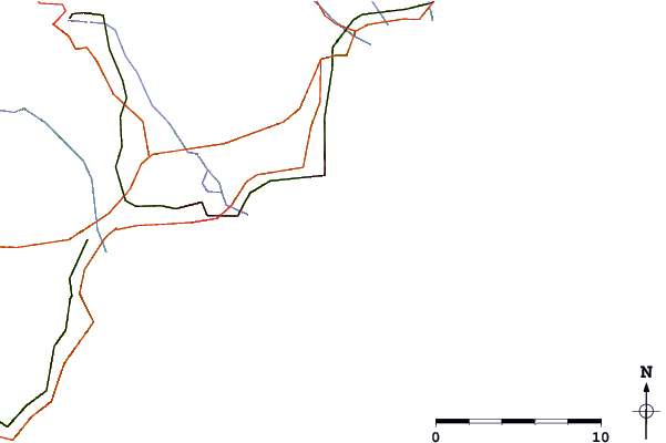 Roads and rivers around L'Olivette