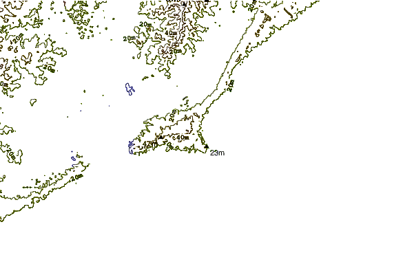 Shoreline around La Aguada