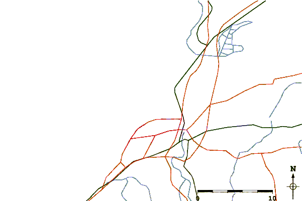 Roads and rivers around Anglet - La Petite Barre