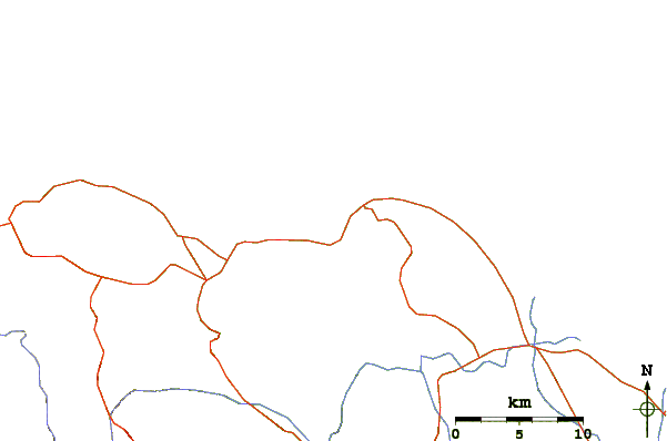 Roads and rivers around La Boca