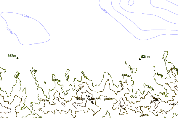 Shoreline around La Bocaina