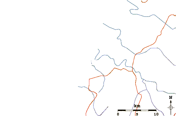 Roads and rivers around La Boquilla