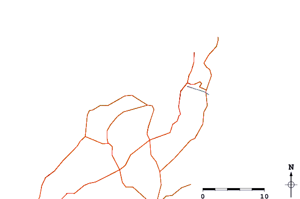 Roads and rivers around La Caleta