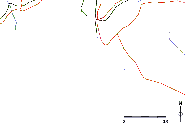 Roads and rivers around Playa de la Canaleta