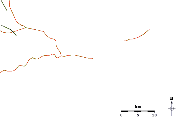 Roads and rivers around La Chaise