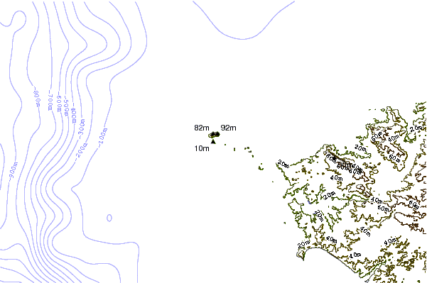 Shoreline around La Chocolatera