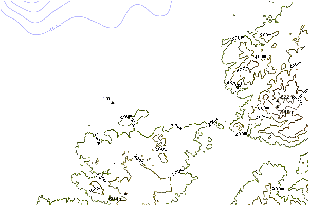 Shoreline around La Ciaccia