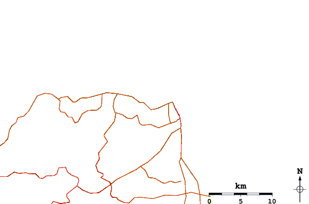 Roads and rivers around La Cicer