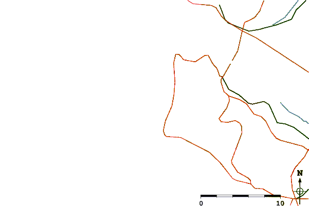 Roads and rivers around La Cote Sauvage