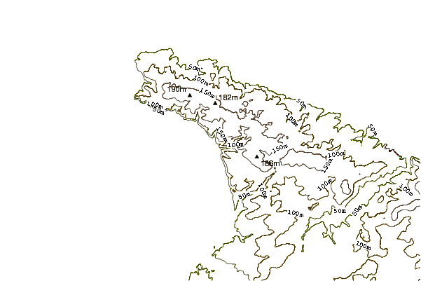Shoreline around La Crecque