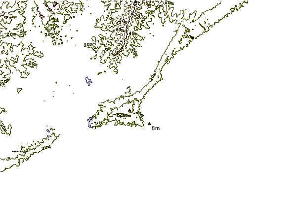 Shoreline around La Derecha del Barco