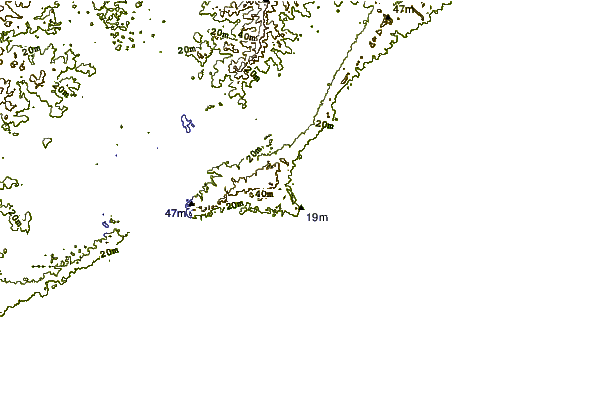 Shoreline around La Escollera