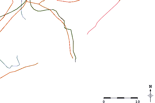 Roads and rivers around La Escollera