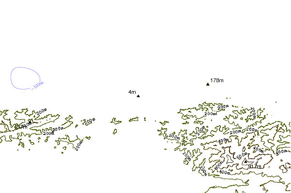 Shoreline around La Esmeralda
