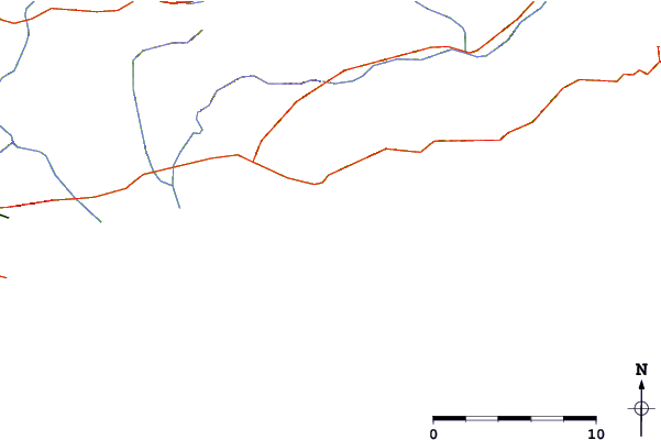 Roads and rivers around La Faviere