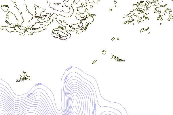 Shoreline around La Garonne