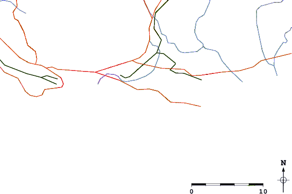 Roads and rivers around La Garonne