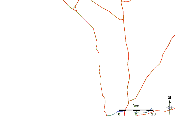 Roads and rivers around La Gauche