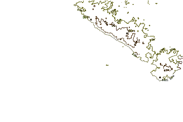 Shoreline around La Govelle