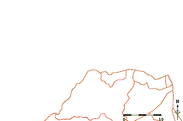 Roads and rivers around La Guancha