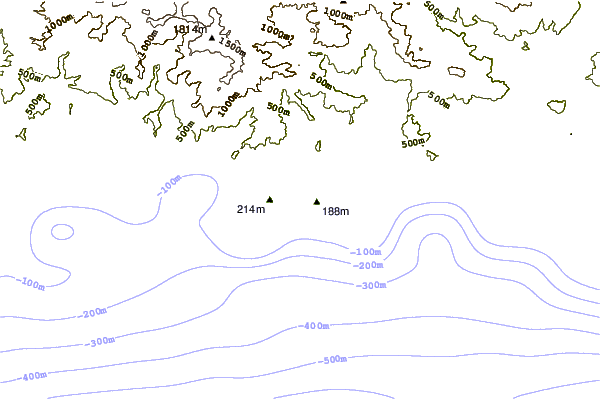 Shoreline around La Herradura