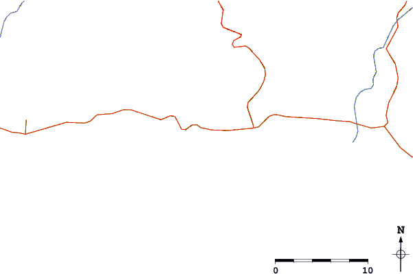 Roads and rivers around La Herradura