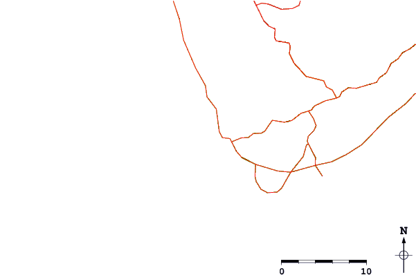 Roads and rivers around La Izquierda