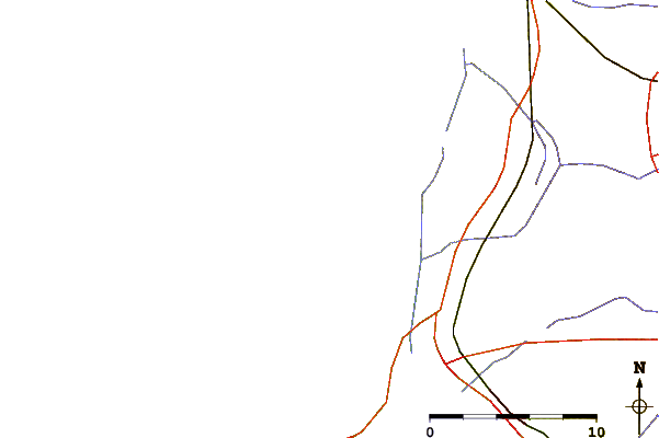 Roads and rivers around La Jenny