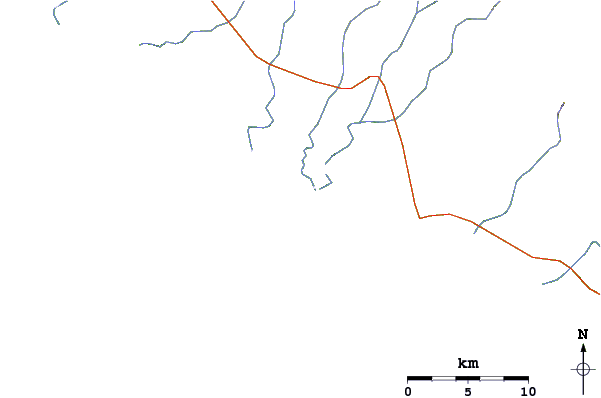 Roads and rivers around La Laguna