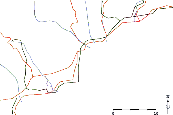 Roads and rivers around La Marina