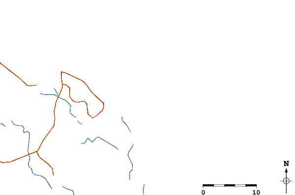 Roads and rivers around La Mère