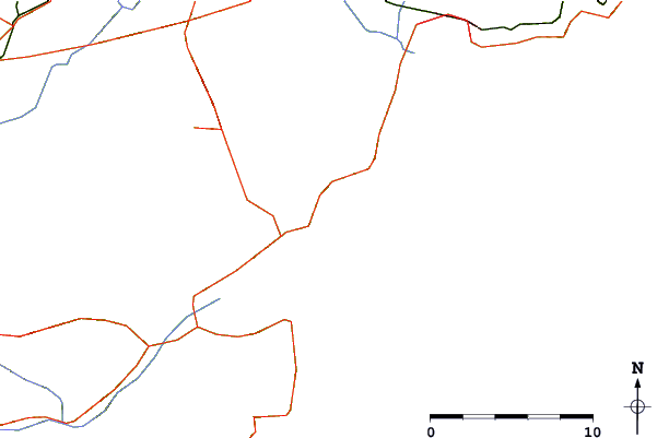 Roads and rivers around La Nartelle