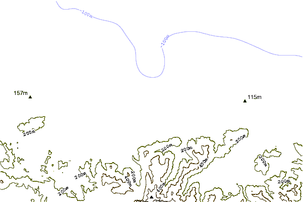 Shoreline around La Nora