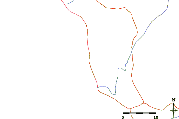 Roads and rivers around La Playita