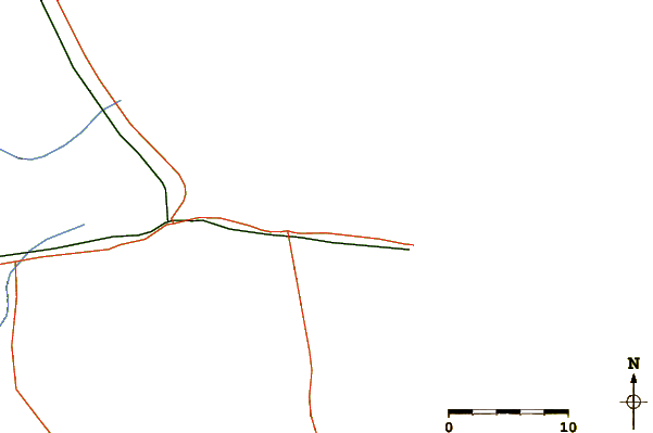 Roads and rivers around La Playita