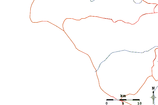 Roads and rivers around Anchor Point