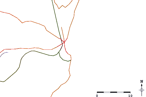 Roads and rivers around La Popular (Mar-del-Plata)