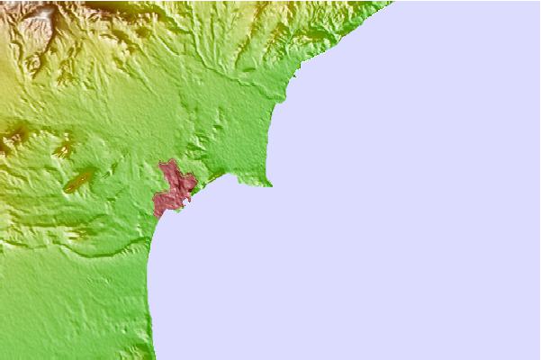 Surf spots located close to Cabo de las Huertas