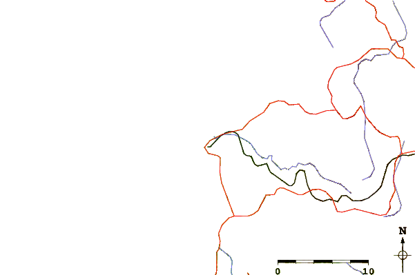 Roads and rivers around La Puntilla - Pichilemu