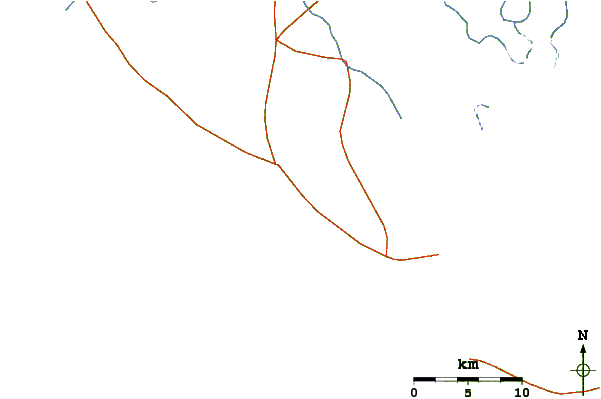Roads and rivers around La Puntilla