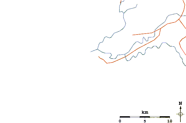 Roads and rivers around La Push