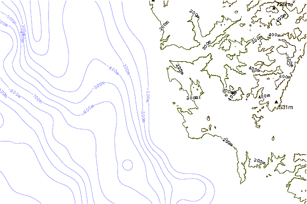 Shoreline around La Salina