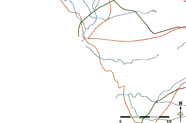 Roads and rivers around La Sauzaie