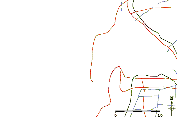 Roads and rivers around La Torchere