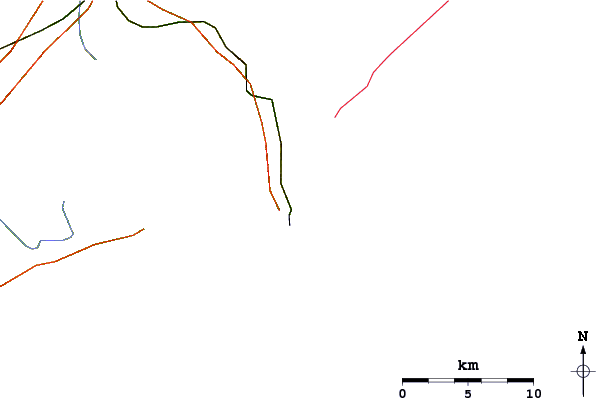 Roads and rivers around La Balconada