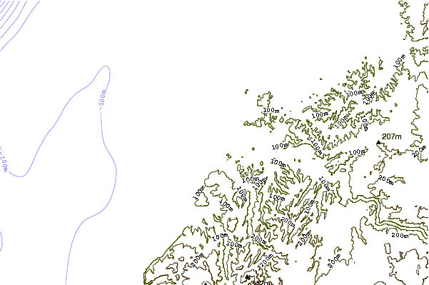Shoreline around La Boquilla